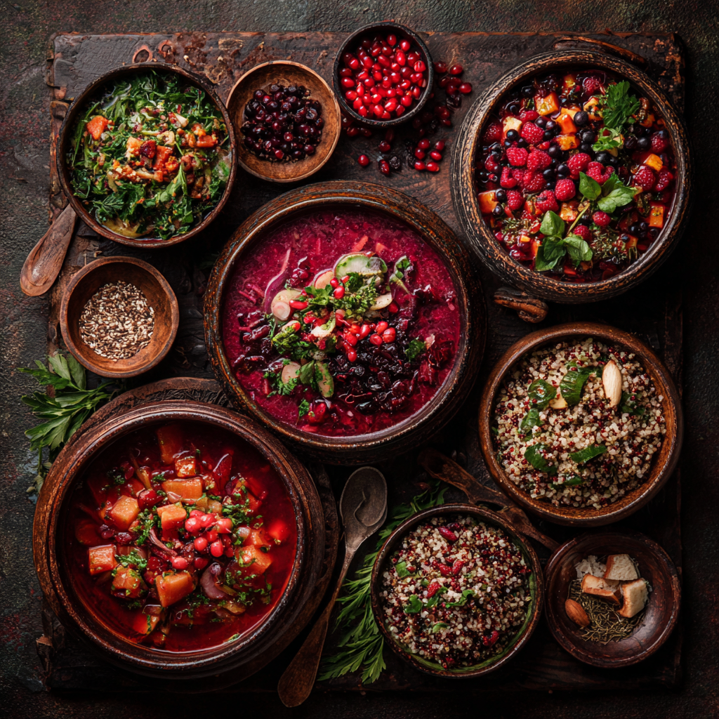 Stil de viață sănătos cu alimente nutritive și echilibrate